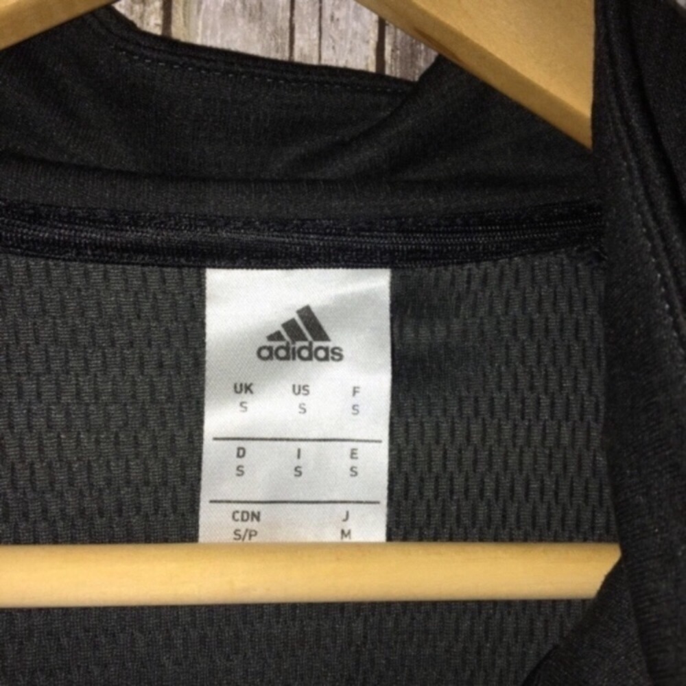 Adidas Black Loose Fit 3/4 Zip Jacket - Picture 5 of 5